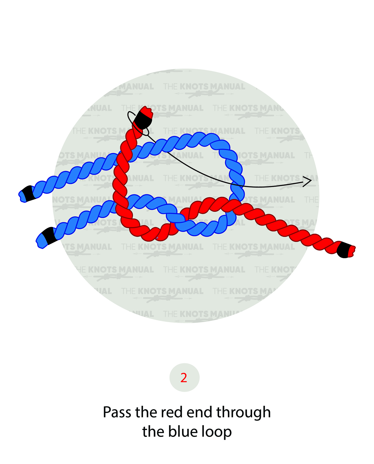 Garbougal knot Step 2